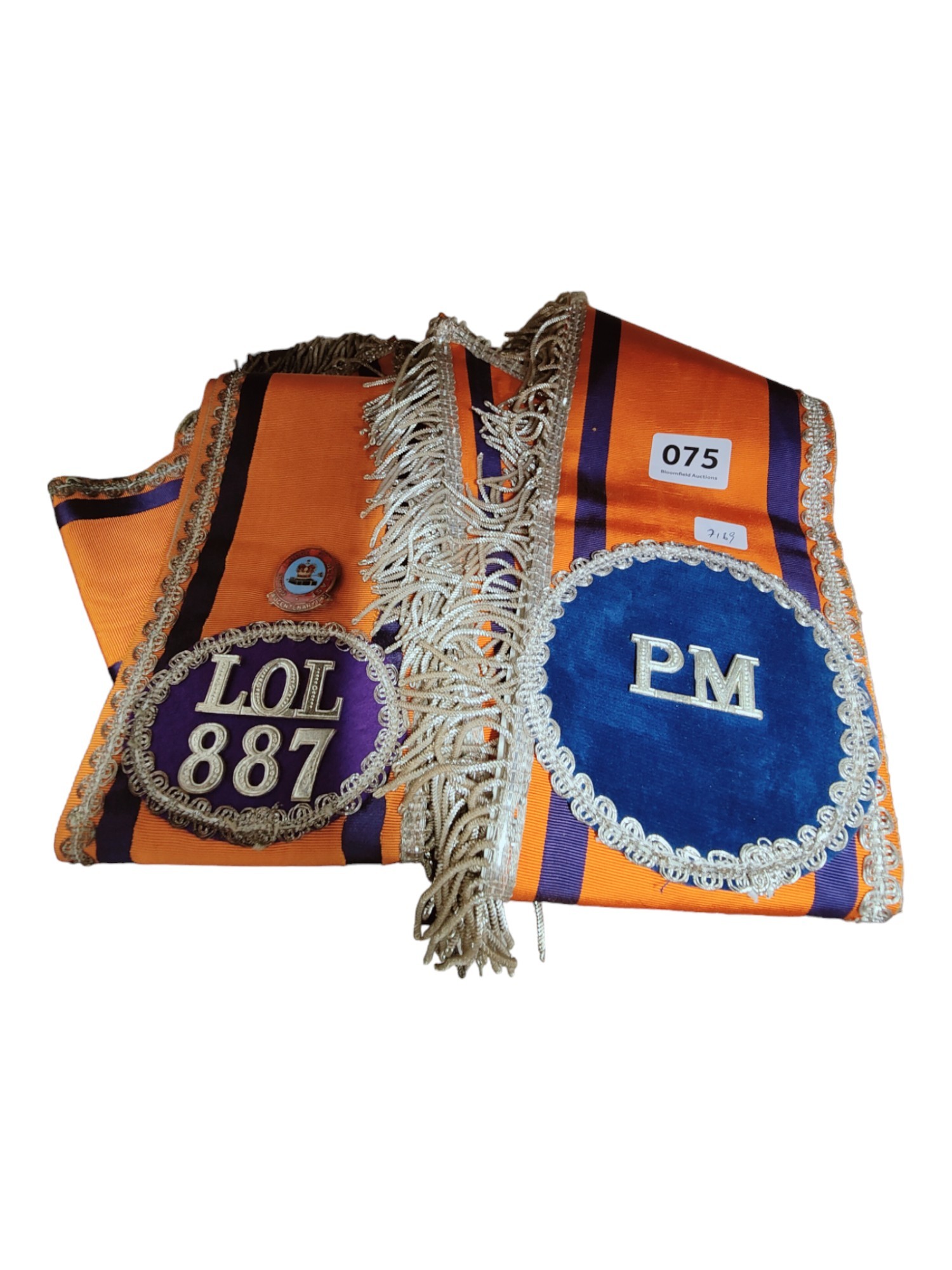 2 X ORANGE SASHES