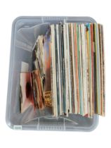 BOX OF LP'S AND SINGLES