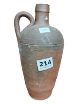 OLD TERRACOTTA HANDLED VASE