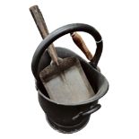 COAL SCUTTLE AND SHOVEL