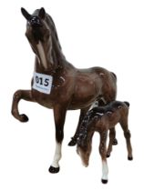 BESWICK HORSE AND FOAL