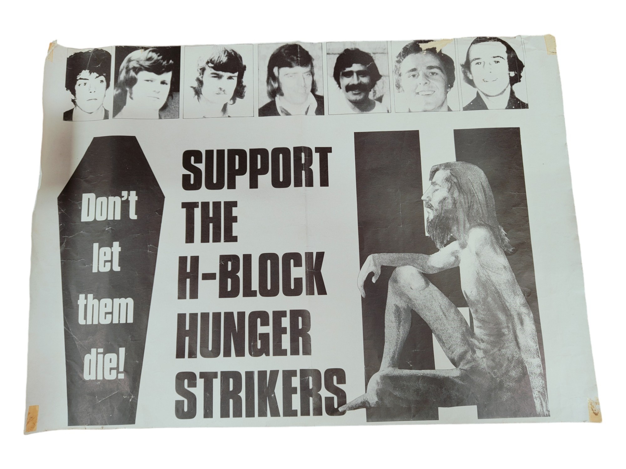 REPUBLICAN POSTER - SUPPORT THE H-BLOCK HUNGER STRIKERS