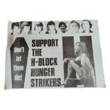 REPUBLICAN POSTER - SUPPORT THE H-BLOCK HUNGER STRIKERS