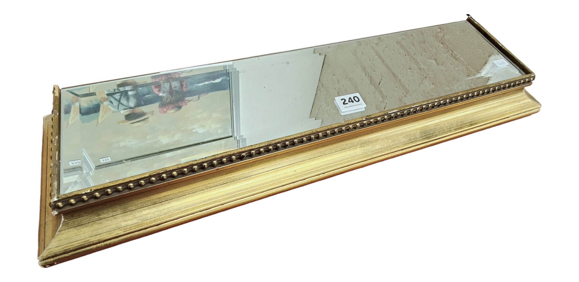 GILT MIRROR SHELF