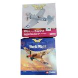 2 CORGI PLANES: COSAIR & SUPERMARINE SPITFIRE