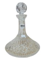 WATERFORD CRYSTAL SHIPS DECANTER