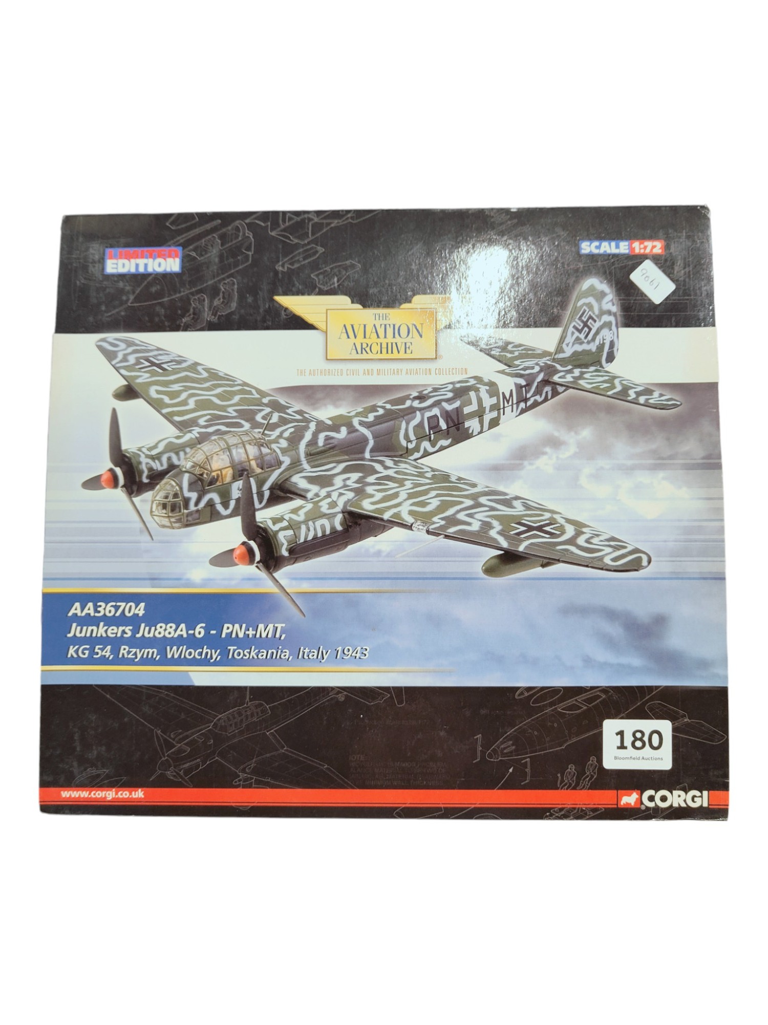 CORGI LIMITED EDITION JUNKERS JU88A-6