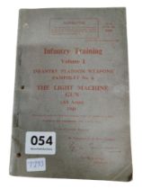 OLD BOOK: INFANTRY TRAINING THE LIGHT MACHINE GUN