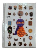 SHEET OF ORANGE ORDER BADGES