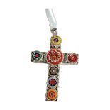 VINTAGE FLORENTINE MILLEFIORI MOSAIC CROSS