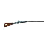 J. SQUIRES SINGLE BARREL PERCUSSION PINFIRE SHOTGUN. UNDER LEVER BREAK. CLEAN BORE. J.SQUIRES