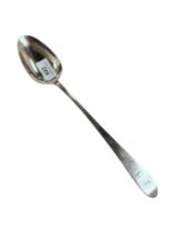 LARGE ANTIQUE IRISH SILVER SPOON 31CM