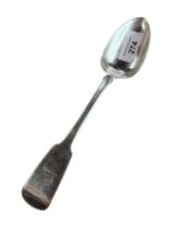 IRISH SILVER SPOON 9" - DUBLIN 1832-33 W.C