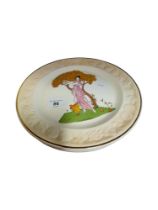 SET OF 6 ROYAL WORCESTER ART DECO LADY PLATES