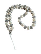 NATURAL PEARLS WITH SILVER CATCH