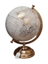 WORLD GLOBE 30CM TALL