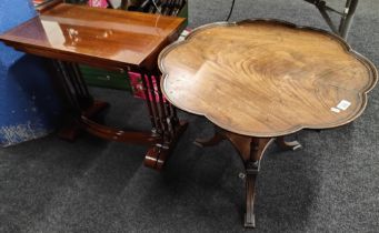 PIE CRUST ANTIQUE TABLE & NEST OF TABLES