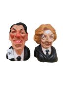 VINTAGE SPITTING IMAGE FIGURES 1984 REGAN & THATCHER