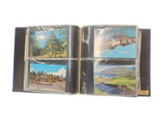 2 FOLDERS OF POSTCARDS & 3 BOOKS