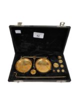 CASED SET OF SCALES