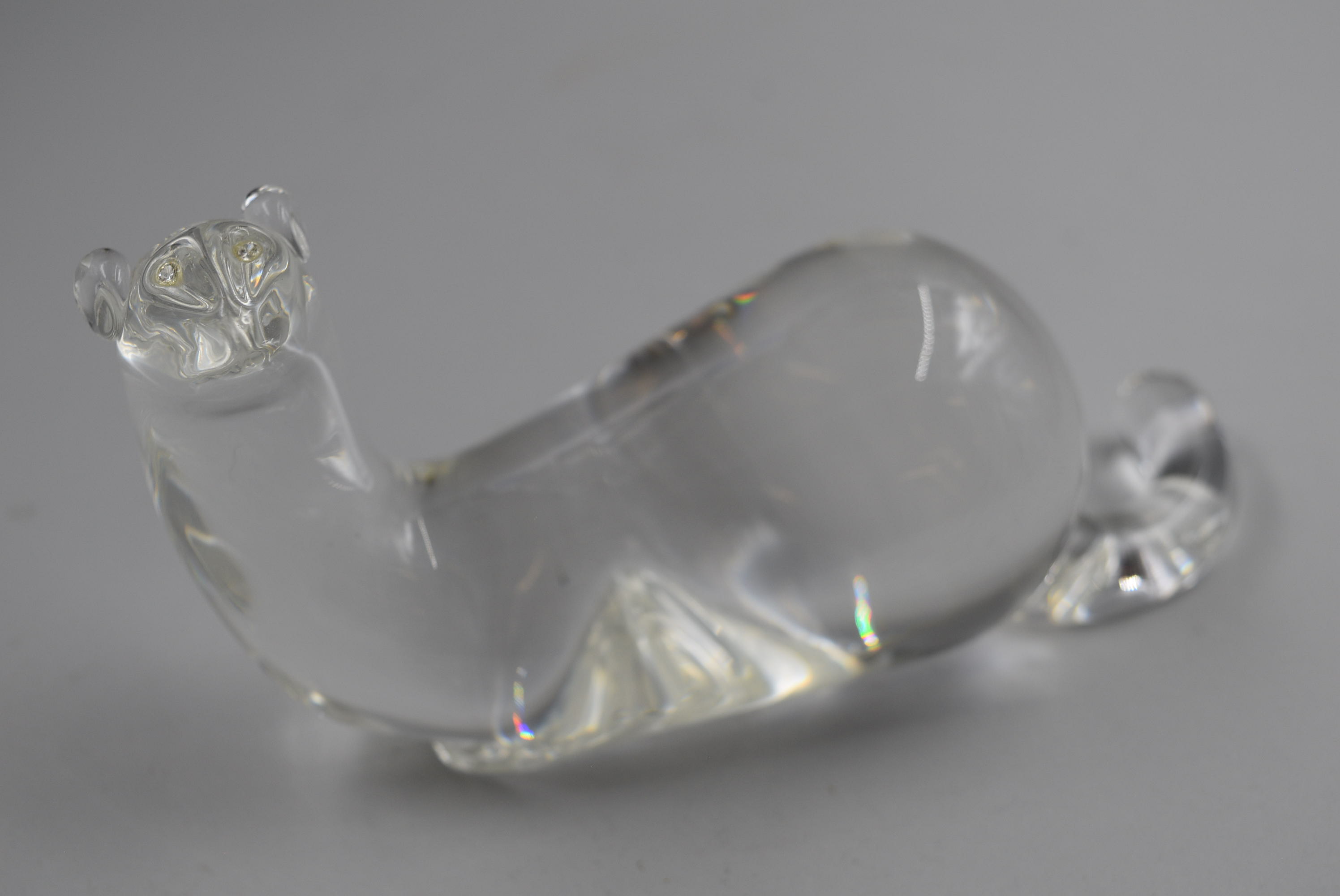 Steuben Mink Crystal with Diamond Eyes - Image 7 of 23