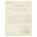 POLK TELLS THE GOVERNOR OF ALABAMA THAT ONE OF THE STATE'S CONGRESSMEN HAS DIED. POLK, JAMES K. ...