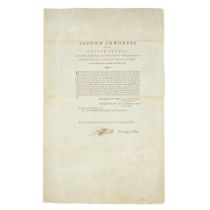 JEFFERSON PROMOTES DISTILLATION OF SEAWATER FOR THE SEAFARING TRADE. JEFFERSON, THOMAS. 1743-1...