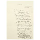 NIXON SENDS A SET OF HIS BOOKS TO A FRIEND WHO HAS LOST HER HOUSE IN THE MALIBU FIRE. NIXON, RIC...