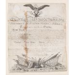 A GEORGE WASHINGTON MILITARY APPOINTMENT. WASHINGTON, GEORGE. 1732-1799. Document Signed ('Go: W...