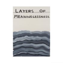 DAVID SHRIGLEY (N. 1968) Sans titre (Layers of Meaningslessness) 2012