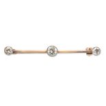 DIAMOND BAR BROOCH,