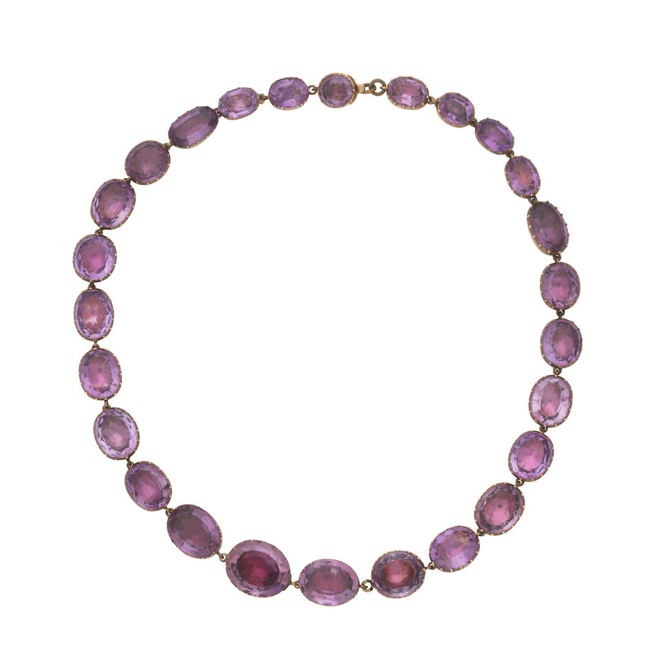 AMETHYST RIVIÈRE NECKLACE,