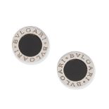 BULGARI: ONYX 'BVLGARI BVLGARI' EARSTUDS