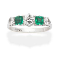 EMERALD AND DIAMOND RING