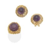 AMETHYST RING AND EARRING SUITE (2)