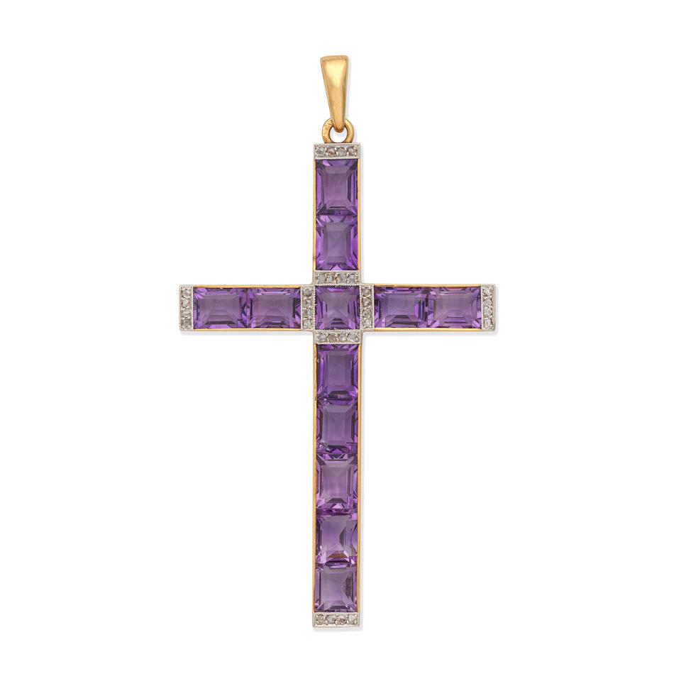 AMETHYST CROSS PENDANT