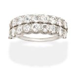 TWO ROW DIAMOND RING