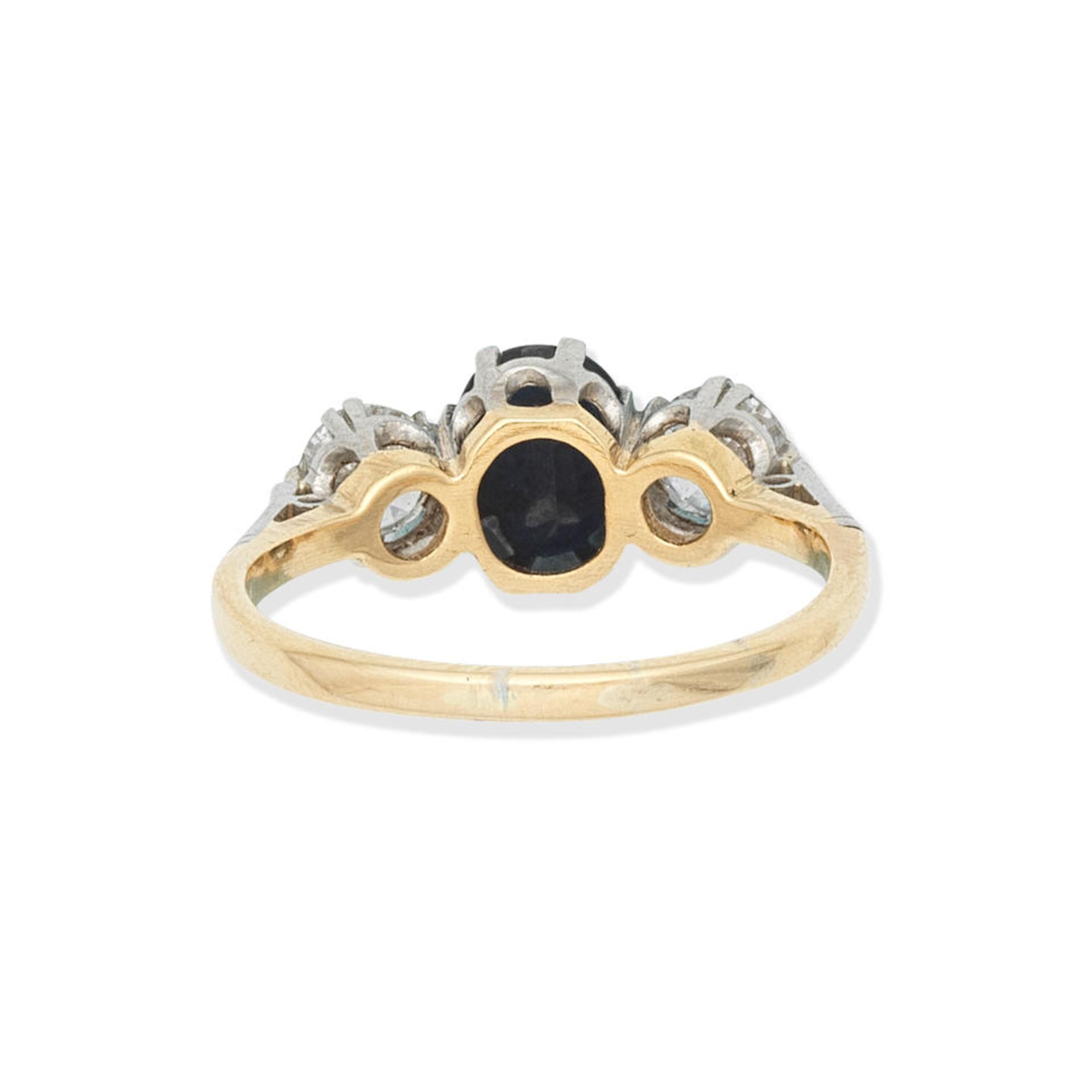 SAPPHIRE AND DIAMOND RING - Bild 3 aus 4