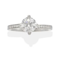 DIAMOND SINGLE-STONE RING,