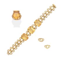 CITRINE RING BY HALLER JEWELLERY COMPANY AND A CITRINE BRACELET (2)