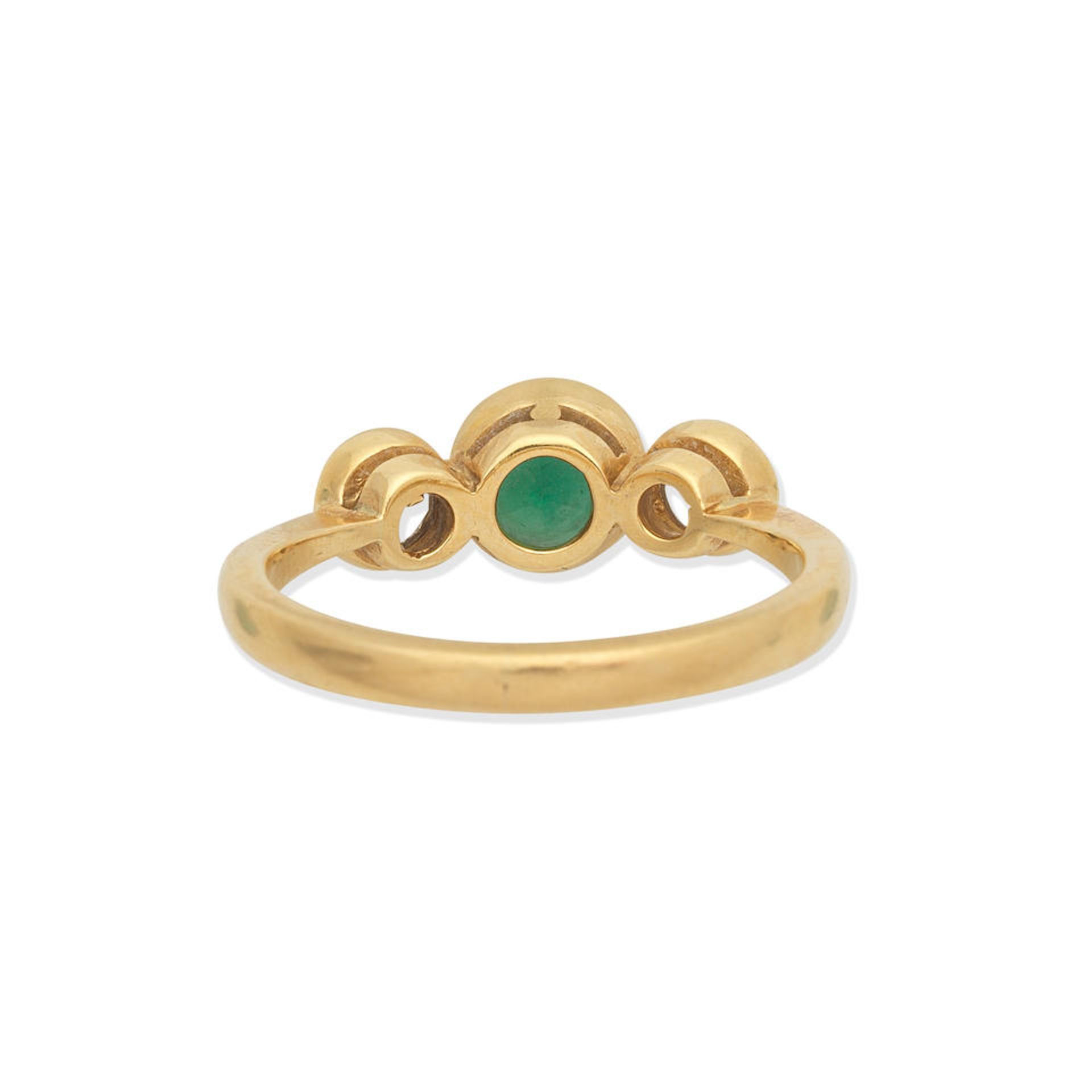 THEO FENNELL: EMERALD AND DIAMOND RING, - Bild 2 aus 3