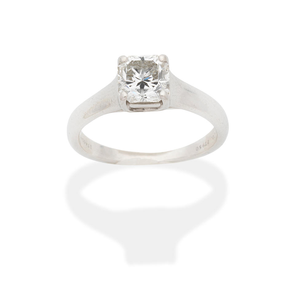 TIFFANY: DIAMOND SINGLE-STONE 'LUCIDA' RING