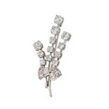 DIAMOND SPRAY BROOCH