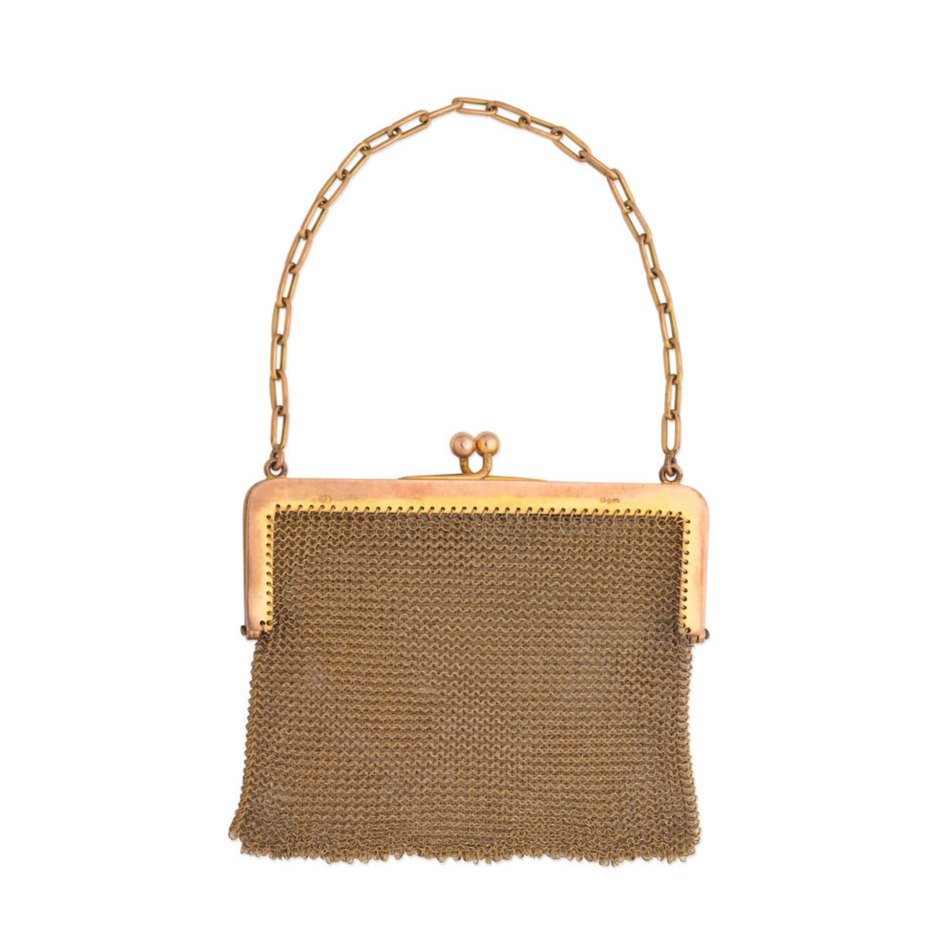 ASPREY: MESH PURSE,