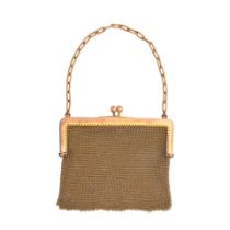 ASPREY: MESH PURSE,