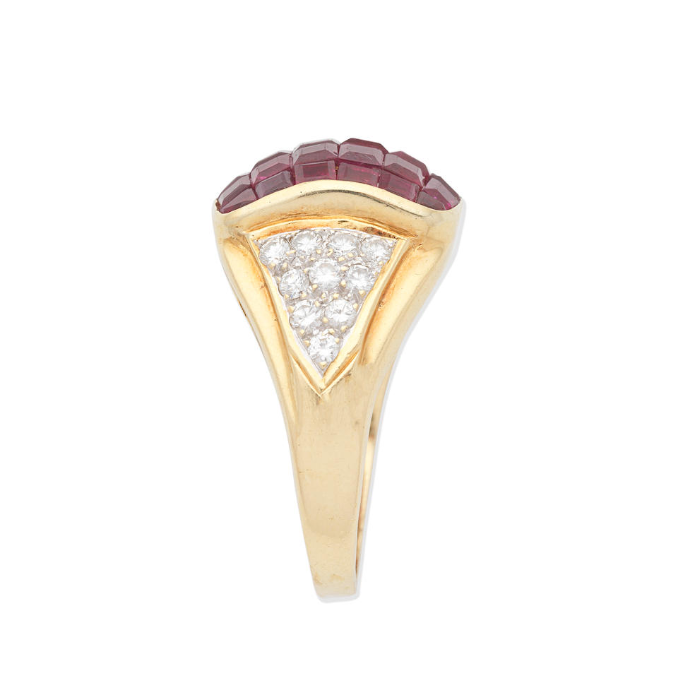 RUBY AND DIAMOND RING - Image 3 of 3
