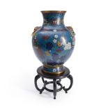 A CLOISONNÉ ENAMEL VASE