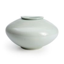 A CONTEMPORARY WHITE PORCELAIN JAR