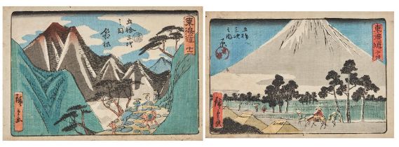 UTAGAWA HIROSHIGE (1797-1858) TWO WOODBLOCK PRINTS