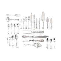 AN AMERICAN STERLING SILVER FLATWARE SERVICE by Wallace Silversmiths, Wallingford, CT, 20th century